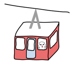 POKKUN go skiing for ski resort in Eng sticker #1309315