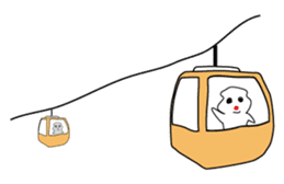 POKKUN go skiing for ski resort in Eng sticker #1309316