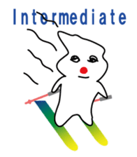 POKKUN go skiing for ski resort in Eng sticker #1309320