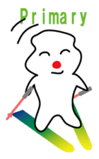 POKKUN go skiing for ski resort in Eng sticker #1309321
