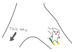 POKKUN go skiing for ski resort in Eng sticker #1309324