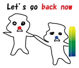 POKKUN go skiing for ski resort in Eng sticker #1309335