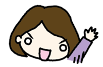 Nodding girl sticker #1309461