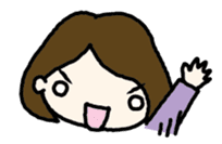 Nodding girl sticker #1309461