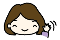 Nodding girl sticker #1309466