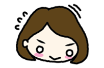 Nodding girl sticker #1309468