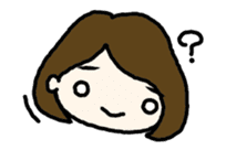 Nodding girl sticker #1309470