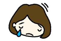 Nodding girl sticker #1309472