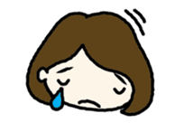 Nodding girl sticker #1309472