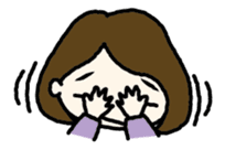 Nodding girl sticker #1309475