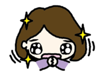 Nodding girl sticker #1309480