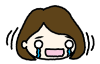 Nodding girl sticker #1309482