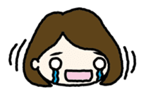Nodding girl sticker #1309482