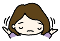 Nodding girl sticker #1309483