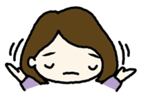 Nodding girl sticker #1309483