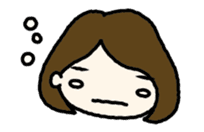 Nodding girl sticker #1309489