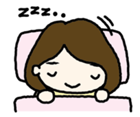 Nodding girl sticker #1309495