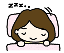 Nodding girl sticker #1309495