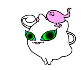 Nyanpoppo and fairies sticker #1309587