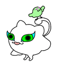 Nyanpoppo and fairies sticker #1309588