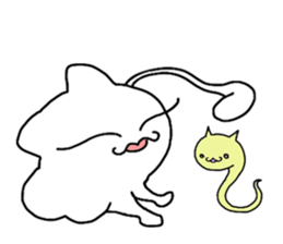 Nyanpoppo and fairies sticker #1309593