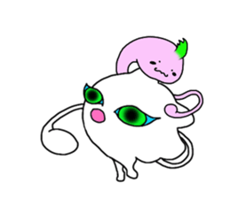 Nyanpoppo and fairies sticker #1309595