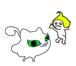 Nyanpoppo and fairies sticker #1309599