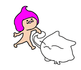 Nyanpoppo and fairies sticker #1309600