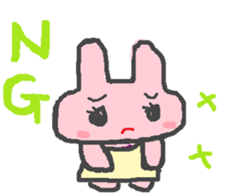 scribble rabbit sticker #1310299