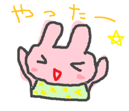 scribble rabbit sticker #1310300