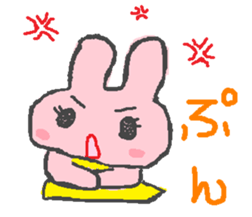 scribble rabbit sticker #1310301