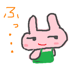 scribble rabbit sticker #1310302