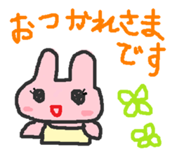 scribble rabbit sticker #1310303