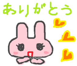 scribble rabbit sticker #1310304