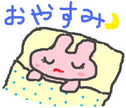 scribble rabbit sticker #1310306