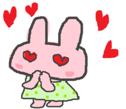 scribble rabbit sticker #1310308