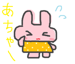 scribble rabbit sticker #1310309