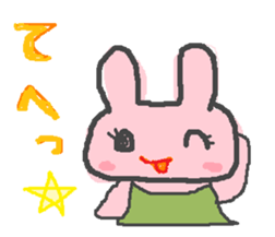 scribble rabbit sticker #1310312