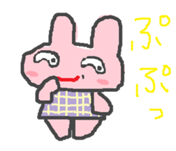 scribble rabbit sticker #1310313