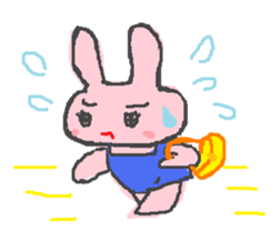 scribble rabbit sticker #1310314