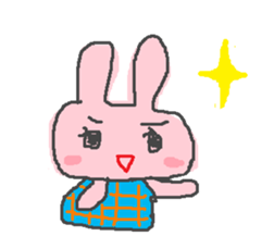 scribble rabbit sticker #1310316