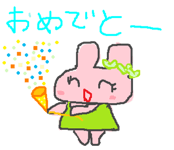 scribble rabbit sticker #1310318