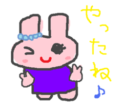 scribble rabbit sticker #1310319