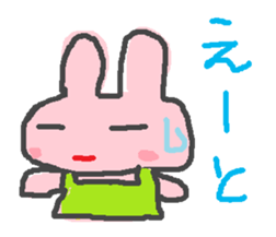 scribble rabbit sticker #1310323
