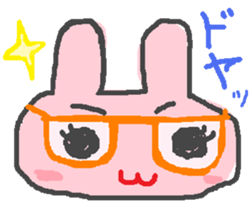 scribble rabbit sticker #1310324