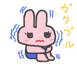 scribble rabbit sticker #1310327