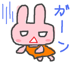 scribble rabbit sticker #1310328