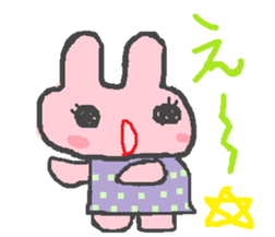scribble rabbit sticker #1310333