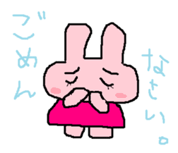 scribble rabbit sticker #1310335