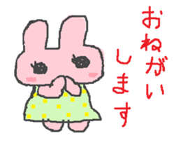 scribble rabbit sticker #1310337